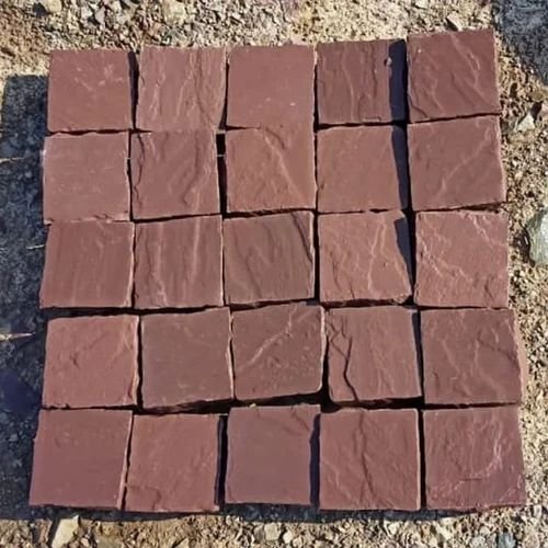 red mandana sandstone cobble