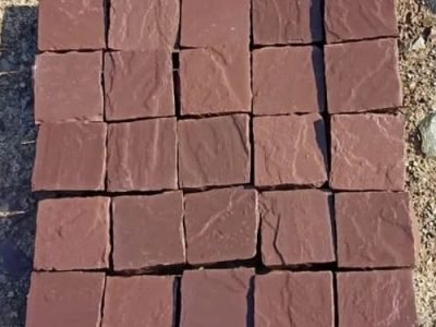red mandana sandstone cobble